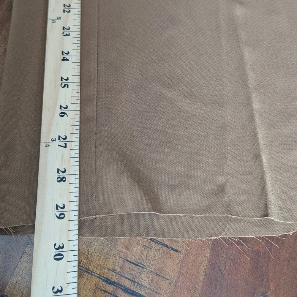 Chico's Drapey Wide Leg Camel Brown Tie Waist Trousers XL *Unfinished Hem
